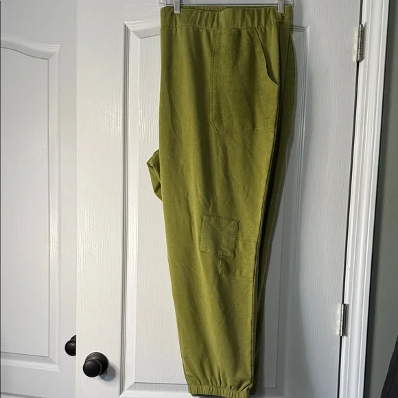 Lori Goldstein Logo Life Olive Green Pant Set Women’s Size 4X - Picture 2 of 4